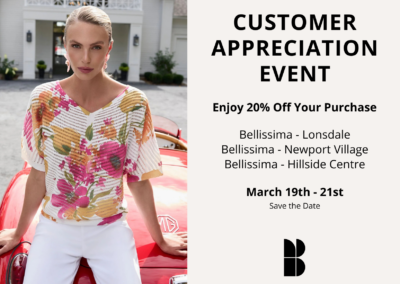 Customer Appreciation Event and Trunk Show